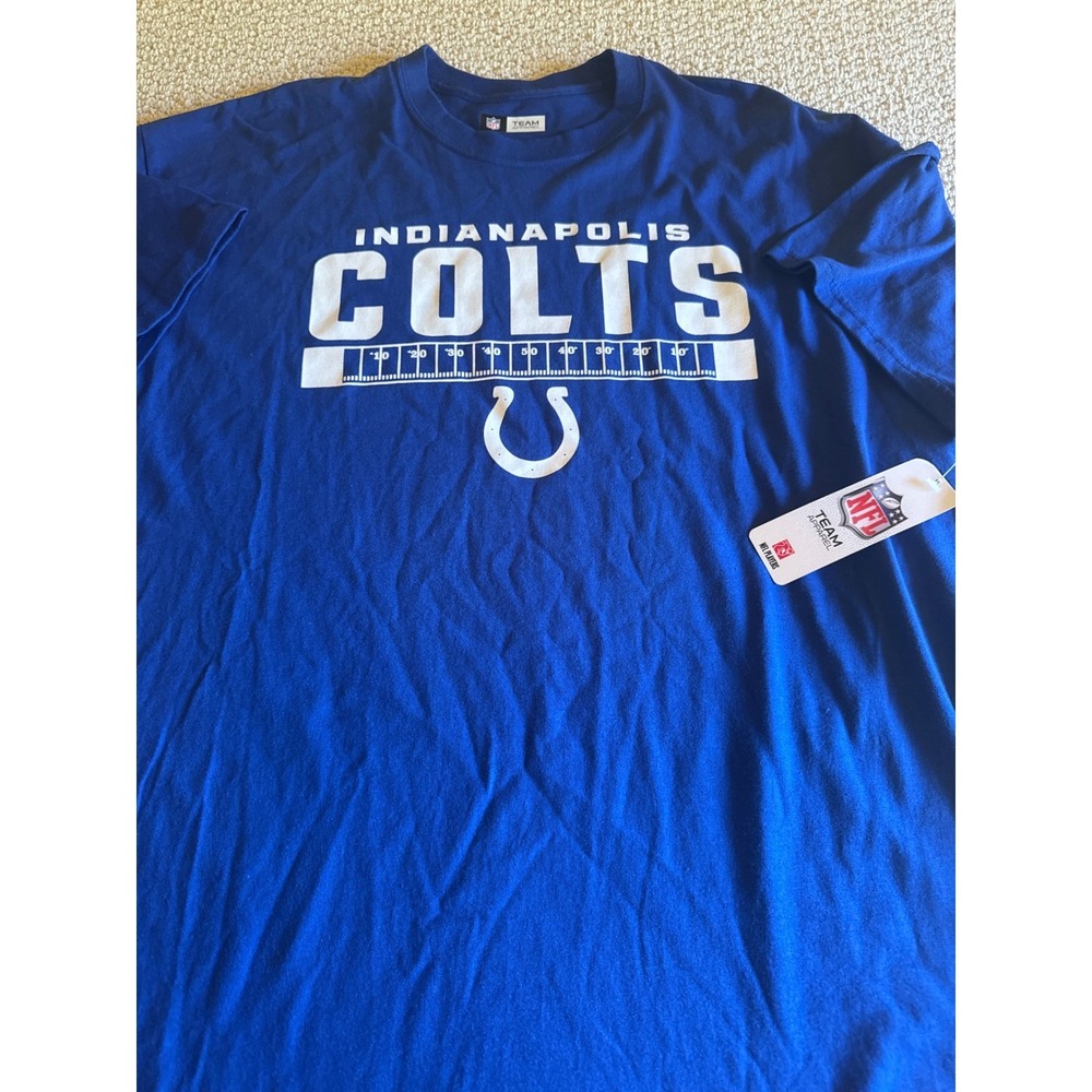 NFL Team Apparel Indianapolis Colts T-Shirt Blue XL Football Graphic Tee NWT